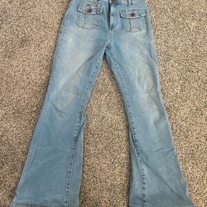 LOFT Light Blue Flare Jeans